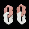 Handmade Polymer Clay Linking Rings CLAY-N010-032-01-2