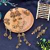 8 Pairs 8 Style Zinc Alloy Dangle Stud Earrings for Women EJEW-AN0003-16-5