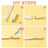Rectangle Alloy Shoelace Buckle Connectors Sets FIND-PH0003-63-6
