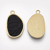 Smooth Surface Spray Painted Alloy Pendants PALLOY-T067-23A-2