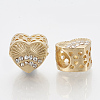 Alloy Rhinestone European Beads MPDL-Q209-028G-1