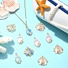 20Pcs 10 Styles Marine Theme Alloy Enamel Pendants FIND-CJ0002-93-6
