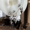 304 Stainless Steel Dangle Stud Earrings FS-WG2B7D5-01-2
