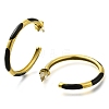 Ion Plating(IP) 304 Stainless Steel Enamel Stud Earrings EJEW-I316-06G-02-2