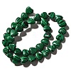 Synthetic Malachite Beads Strands G-R190-10mm-46-3