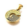 Golden 304 Stainless Steel Pendants STAS-K300-01G-G-2