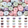 35Pcs 7 Styles Glazed Porcelain Beads PORC-YW0001-59-1