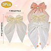 3Pcs 3 Colors Cloth Bowknot Alligator Hair Clips PHAR-SP0001-16-2