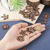  DIY Turtle Earring Making Kit WOOD-TA0001-86-6