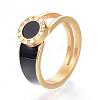 304 Stainless Steel Finger Rings RJEW-G081-41G-1