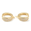 Brass Micro Pave Clear Cubic Zirconia Stud Earring Findings ZIRC-L097-024G-1