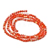 AB Color Plated Opaque Glass Beads Strands GLAA-G127-02O-2