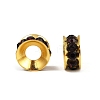 Brass Rhinestone Spacer Beads RB-A020-9mm-11G-5