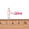 304 Stainless Steel Enamel Charms STAS-Q363-14B-G-3