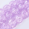 Two Tone Crackle Glass Bead Strands X-CCG-I001-14-1