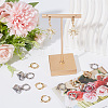12Pcs 2 Colors 201 Stainless Steel Huggie Hoop Earring Findings STAS-SC0004-68-4