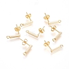 Brass Stud Earring Finding KK-G389-37G-1