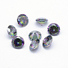 Cubic Zirconia Pointed Back Cabochons ZIRC-WH0011-01E-1