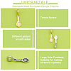 6Pcs 2 Colors 304 Stainless Steel European Dangle Charms STAS-UN0039-47-3