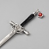 Zinc Alloy Hair Sticks OHAR-WH20816-005P-2