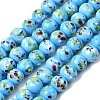 Handmade Lampwork Beads Strands LAMP-H071-01B-08-1