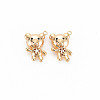 Brass Micro Pave Cubic Zirconia Pendants KK-S364-261-1
