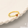 Sweet Romantic Heart Ring with Copper and Zircon MC9618-3-5