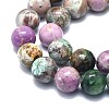 Natural Lepidolite/Purple Mica Stone Beads Strands G-F715-113C-3