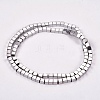 Electroplate Non-magnetic Synthetic Hematite Beads Strands G-J170A-4x4mm-01-2