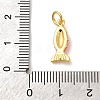 Brass Micro Pave Cubic Zirconia Enamel Pendants KK-I276-23G-4