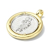 Rack Plating Real 18K Gold Plated Brass Pendants KK-B084-17G-2