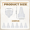 20Pcs PP Tip Cap KY-LP0001-18-2