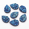 Druzy Resin Cabochons X-CRES-S043-14x10mm-6-1