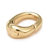 Rack Plating Brass Spring Gate Rings X-KK-M229-63G-3