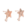 201 Stainless Steel Stud Earring Findings STAS-K241-10RG-1