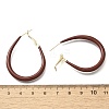 Brass Teardrop Hoop Earrings EJEW-A121-12A-G-3