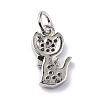 Brass Micro Pave Cubic Zirconia Charms ZIRC-F131-07P-2