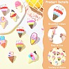 13Pcs PVC Ice Cream Lapel Pin Backs for Backpack Clothes JEWB-CJC0022-014B-3