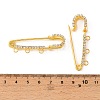 Iron Rhinestone Safety Pins Brooch Findings JEWB-E045-01A-G-3
