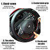 SUPERFINDINGS Microfiber Leather & Nylon DIY Hand Sewing Steering Wheel Cover FIND-FH0006-64B-5
