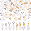 32Pcs 8 Styles Natural Pearl Nuggets Pendants PALLOY-PH01723-1
