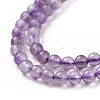Natural Amethyst Beads Strands X-G-N0215-02-3mm-3