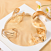4Pcs 4 Styles Alloy & Iron Bangles for Women BJEW-CY0001-01-3