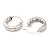 Rack Plating Brass Plain Hoop Earrings EJEW-R152-01P-2