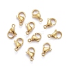 Vacuum Plating 304 Stainless Steel Lobster Claw Clasps X-STAS-H352-01D-G-2