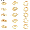 10Pcs Brass Locking Jump Rings KK-YW0003-96A-G-1
