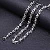 Titanium Steel Byzantine Chain Necklaces FS-WG56795-103-1