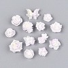 Luminous Flower Resin Cabochons CRES-T025-10H-1