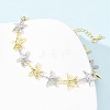 Brass Link Chain Bracelets for Women BJEW-G762-01GP-04-3