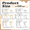 12Pcs 3 Styles Alloy Pendants FIND-LP0005-88-2